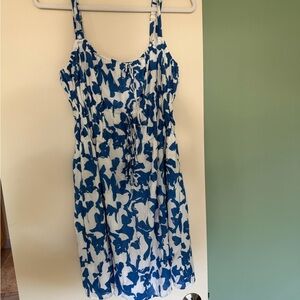 Abercrombie & Fitch Blue and White Patterned Dress